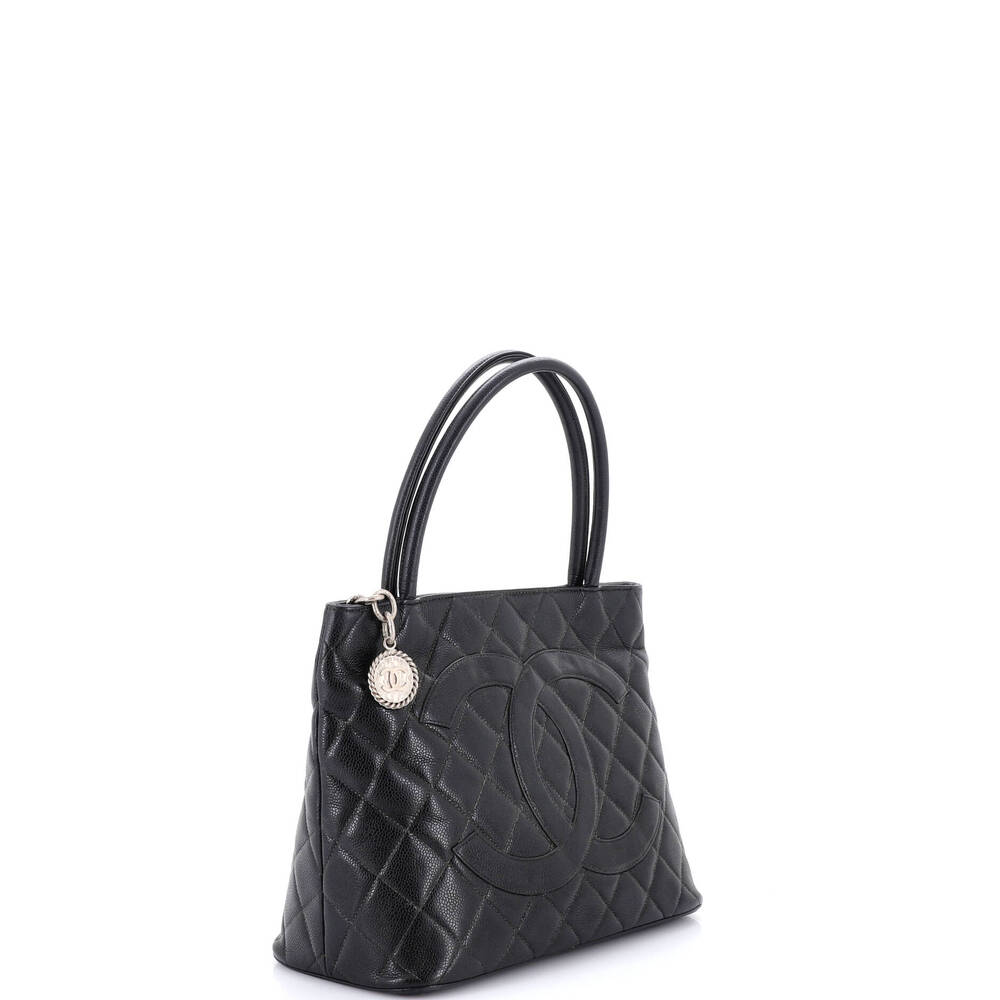 Chanel Medallion Tote Quilted Caviar #228144C24B - Picture 2 of 8